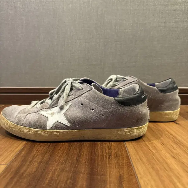 GOLDEN GOOSE DB Super Star Suede Sneakers Color Lavender Size 25cm US 7