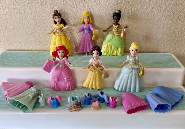 little princess dolls with rubber dresses Disney Princess Rubber Clothes Toys
