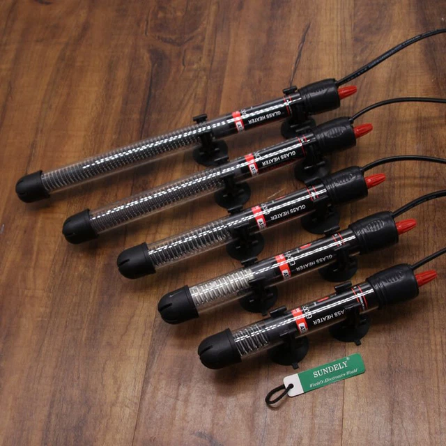 Uk Submersible Aquarium Eco Heater 25W 50W 100W 200W 300W Fish Tank Thermostat