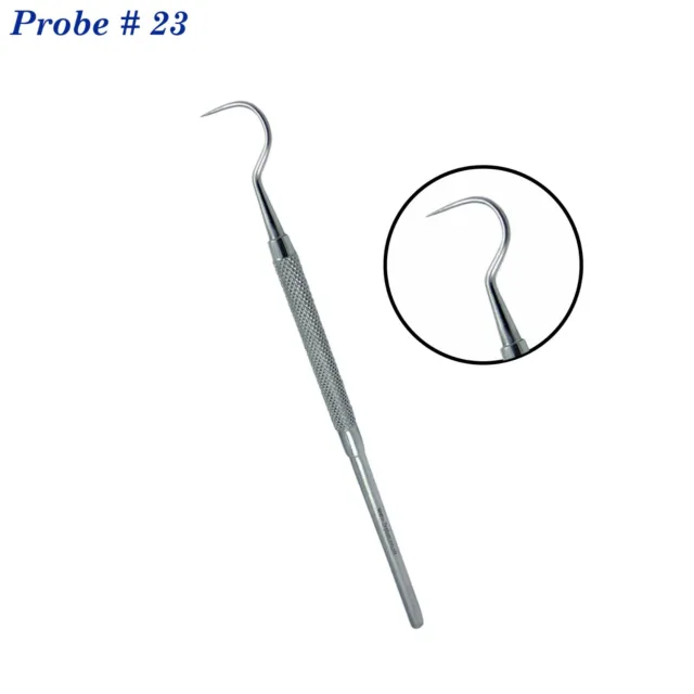 Diagnostic Explorer 23 Hook Dentist Pick Tartar Remover Periodontal Dental Probe