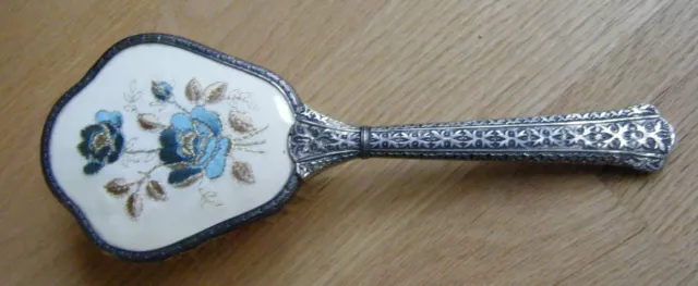 Vintage Art Deco Hair Brush Needlepoint, Ornate Handle, Made In England