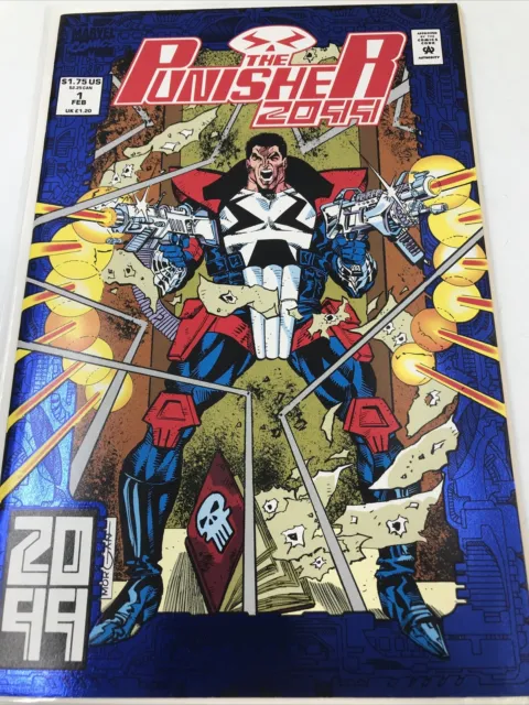 MARVEL COMICS “THE PUNISHER 2099”  FEB #1 / Volume 1 /Blue Foil/ 1993/ NM !