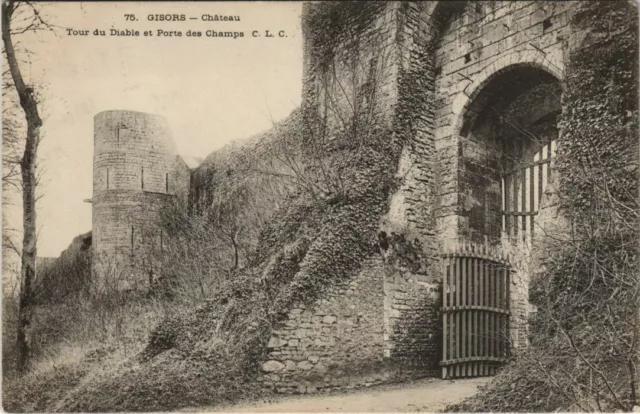 CPA GISORS Chateau - Tour du Diable et Porte des Champs (1148985)