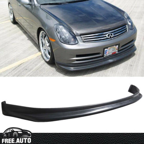 Fit 03 04 Infiniti G35 Sedan Ns PU Front Bumper Lip Spoiler Bodykit