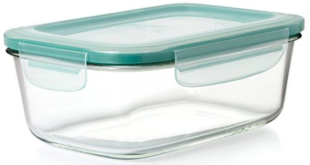 (TG. 1,8 L) OXO Good Grips Glass Contenitore Rettangolare, 1,8 L - NUOVO