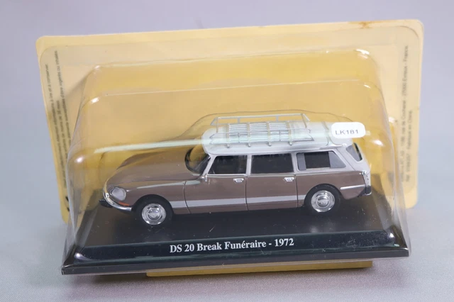 LK181 NOREV - UH Atlas 1/43 1:43 Citroen DS 20 break funéraire DS Collection 57