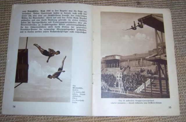 OLYMPICS 1936  Booklet No. 20 - Water Polo & Diving. 2