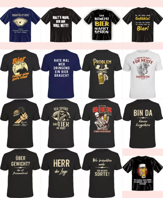 Festa Del Papà Regalo per Uomini Compleanno T-Shirt Con Motti Birra Maglietta