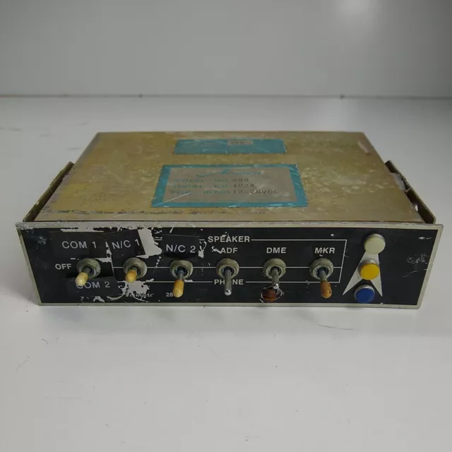 Airmarc 288 12-28VDC Two/Dual-Channel Receiver Adf Switching/Audio Panel