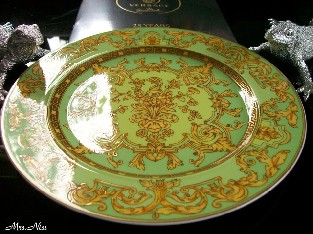 Rosenthal Versace Floralia Green Teller 22 cm 25 Jahre Versace **NEUWARE & OVP**