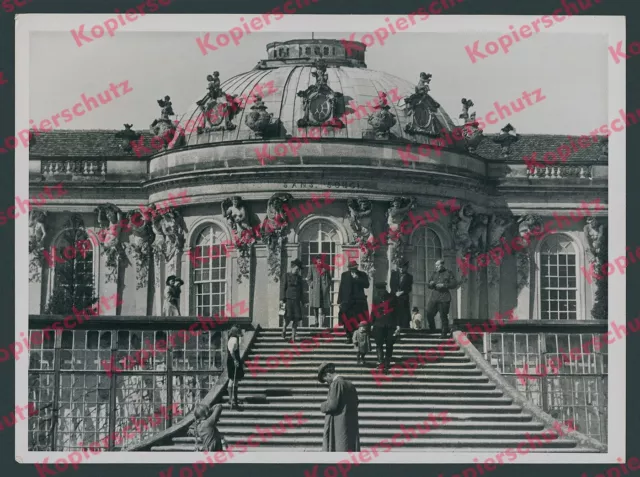 ILLUS-Pressefoto DDR Berlin 200 Jahre Schloß Sanssouci Wiederaufbau Potsdam 1947