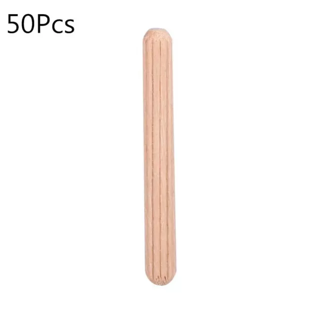 50Pcs 6x30mm 6x40mm 6x50mm Wood Dowel Pins  Fluted Wood Dowels Rods