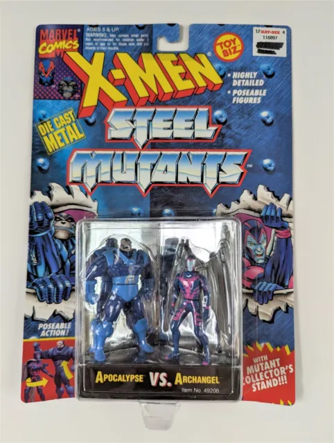 NEW X-Men Steel Mutants Apocalypse vs Archangel Figures 1994 Toy Biz NOS