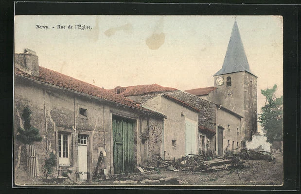 CPA Beney, Rue de l´Eglise