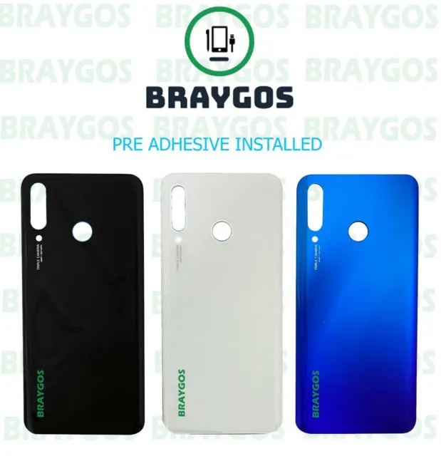 Rear Back Battery Cover Glass For Huawei P30 Lite MAR-LX1A With Adhesive