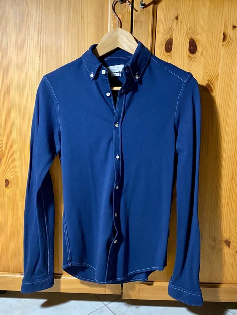 MAGLIA CAMICIA ZARA blu scura uomo taglia S EUR 10 00 PicClick IT