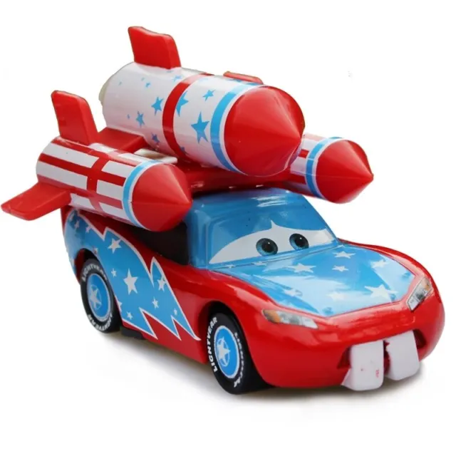 Disney Pixar Cars Daredevil Lighting McQueen 1:55 Diecast Kids Model Toy Loose
