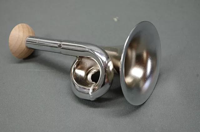 Silbernes Metall  Stethoskop Hörrohr Hearing Pipe  Hörverstärker 13 cm