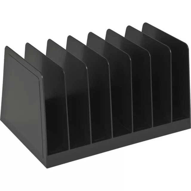 Business Source Desk Sorter 7-Compartment 8-3/4"x5-1/2"x4-3/4" Black 11876