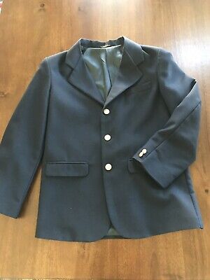 CLAIBORNE Boys Navy Blazer Sport Coat Size 14 regular EUC School Uniform