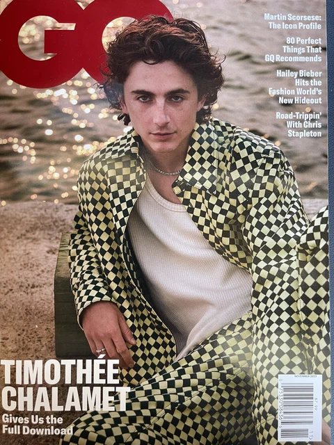 TIMOTHEE CHALAMET GQ Magazine November 2023 In Stock Retail Issue W 