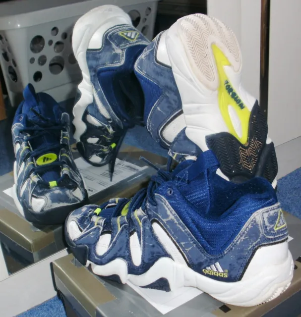 Adidas scarpe da basket attrezzatura 12/97 Kobe Bryant vintage da collezione, taglia 38 2/3