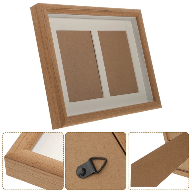 Cornici Foto Collage 10 pz Parete o Tavolo Marroni 20x20 cm MDF