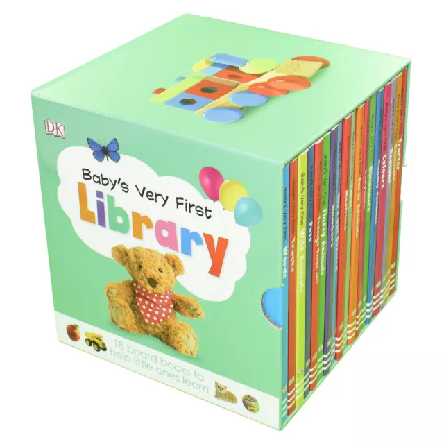 Baby's Very First Library 18 Board Books Set- Ages 0-5 - Board Books