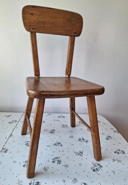 Vintage Small Wood Children's Chair