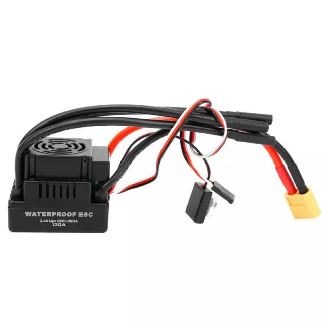 Waterproof 120A Brushless RC ESC Speed Controller for 1/8 Remote Control Car
