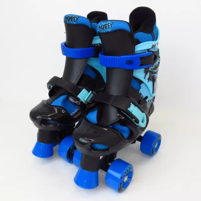 Osprey Quad Rollerskates Blue Adjustable Size (Kids Size 13 - 3) Boxed