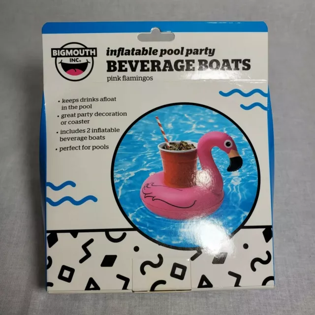 Pool Drink Floats Big Mouth Inflatable Pool Beverage Boats Flamingos Floats 