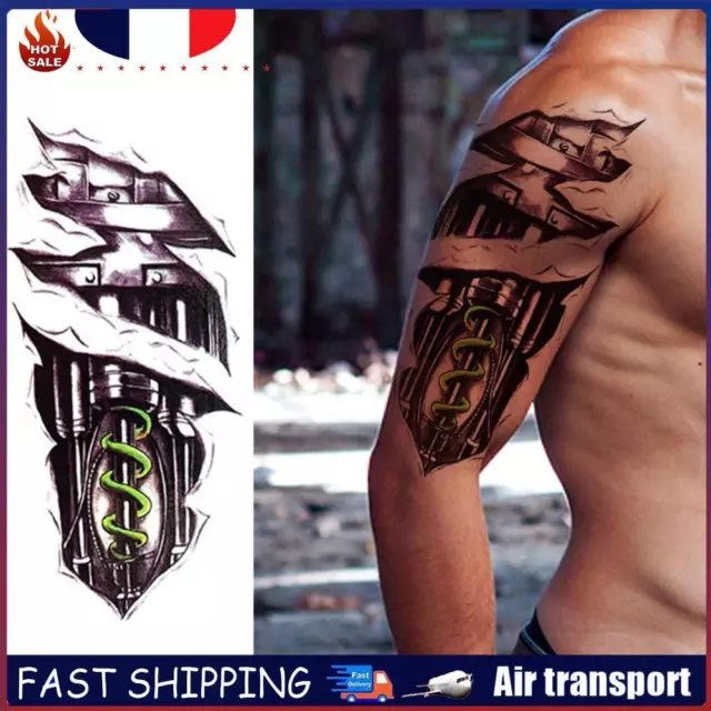 8pcs Tattoo Decals Disposable Temporary Tattoo Men Women Fake Tattoos for Adults