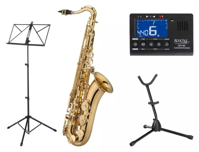 Jupiter JTS500Q Bb Tenorsaxophon Set Bundle Pack Reinigungset Zubehör Pflegeset