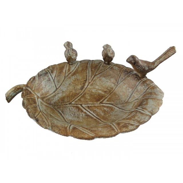 Vogeltränke Gusseisen farbig L 28x19 cm