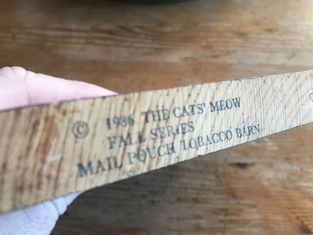 MAIL POUCH TOBACCO Barn ~ Wood Cut Out Shelf Sitter Cat's Meow - Fall Series 3