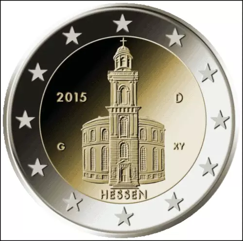 manueduc   ALEMANIA  2015  2 EUROS   HESSEN  Conmemorativa  Sin Circular