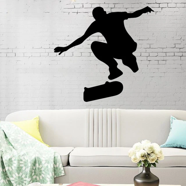 Carta da parati skateboard fai da te creativa decalcomanie da parete adesivo da parete