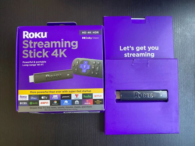 ROKU STREAMING STICK 4K/HDR/Dolby Vision Streaming Device with Roku ...