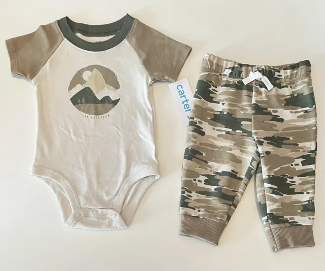New Baby Boy Clothes Carters 6 Months Bodysuit And Pants Set 2 PC Set