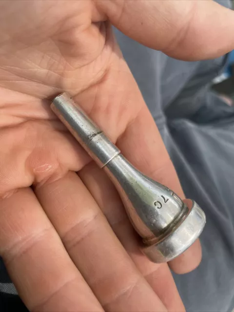 Vintage Olds 7C Trumpet Mouthpiece Silver Plated