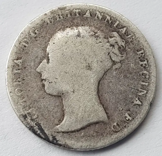 1841 Victoria Groat Fourpence Silver Coin