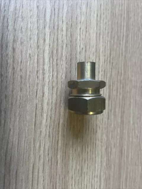 Brass Stopcock Stoptap Adaptor for MDPE 20mm x 15mm