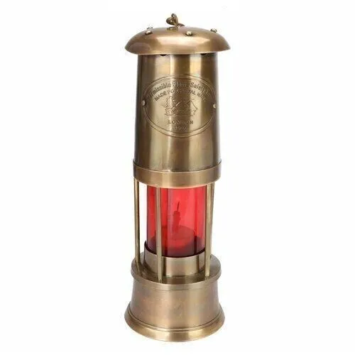 Vintage Stil Marine Messing Rot Öl Lampe Miner Nautisch Heim Dekor Laterne Gift
