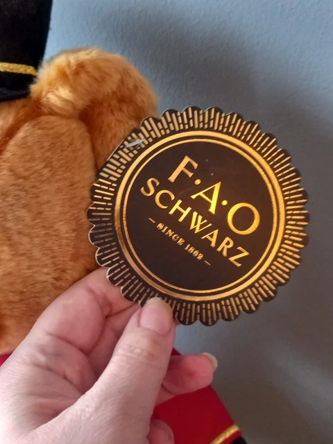 FAO SCHWARZ TEDDY Bear Soldier Plush Teddy Bear. BNWT £30.00 - PicClick UK
