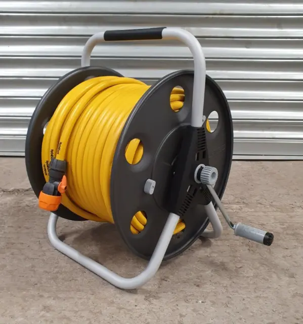 CLABER 40 METAL Hose Reel with 50-mtr 12mm Hydrosure Flexible Hose