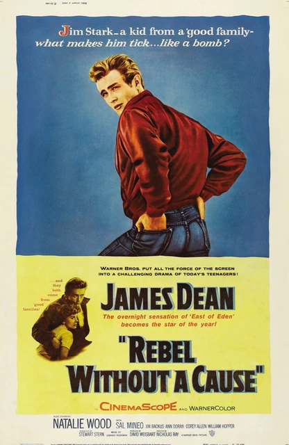 La Fureur De Vivre, James Dean,  Repro Affiche Cinema Vintage (50X70) Hq