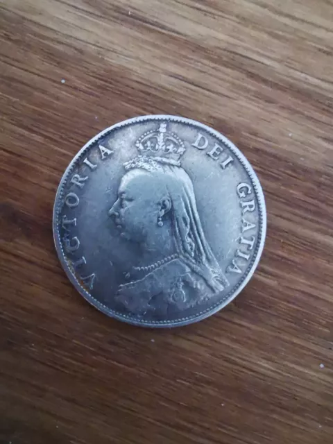 Grande Bretagne Angleterre Victoria Pièce One 1 Florin 1887 Argent P848