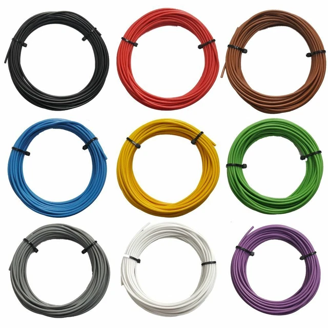 20m FLRY Cavo del veicolo Blu 0,35mm² tondo Cavo Filo a trefoli AUTO