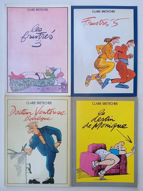 Lot 4 BD Claire Bretecher 1978-1985 Premières Éditions / Éditées par l'Auteur